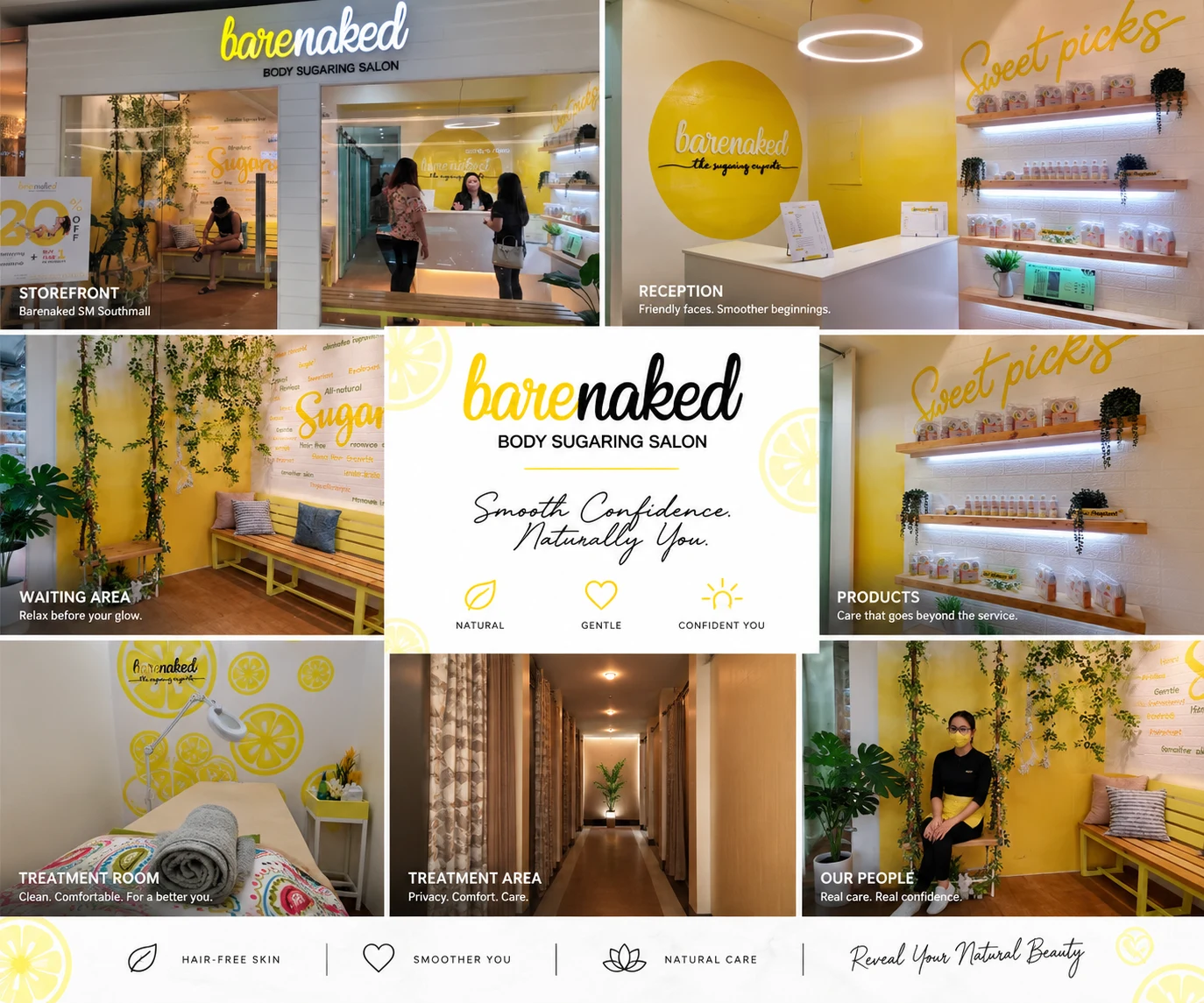 Barenaked Body Sugaring Salon — SM Southmall — Management-supplied location collage